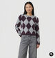 comma Pull en Gris pour femmes (381683)