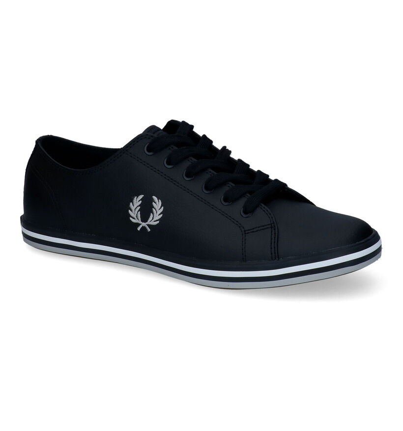 Fred Perry Kingston Zwarte Sneakers in leer (304473)