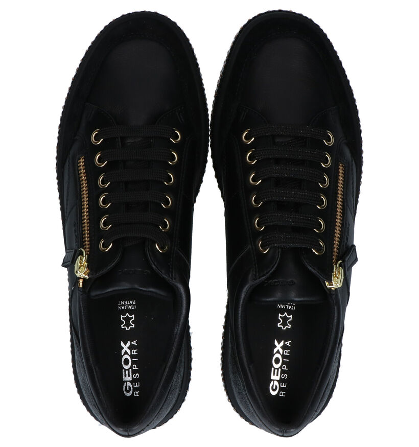 Geox Chaussures basses en Noir en cuir (263890)