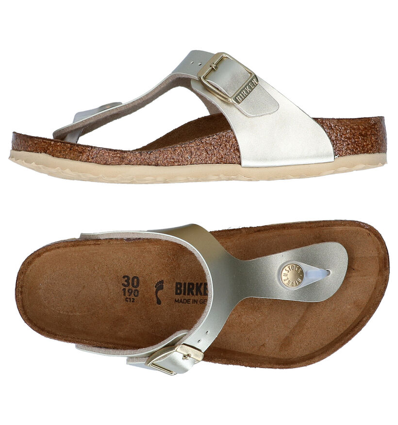 Birkenstock Gizeh Nu-pieds en Blanc pour filles (352248)