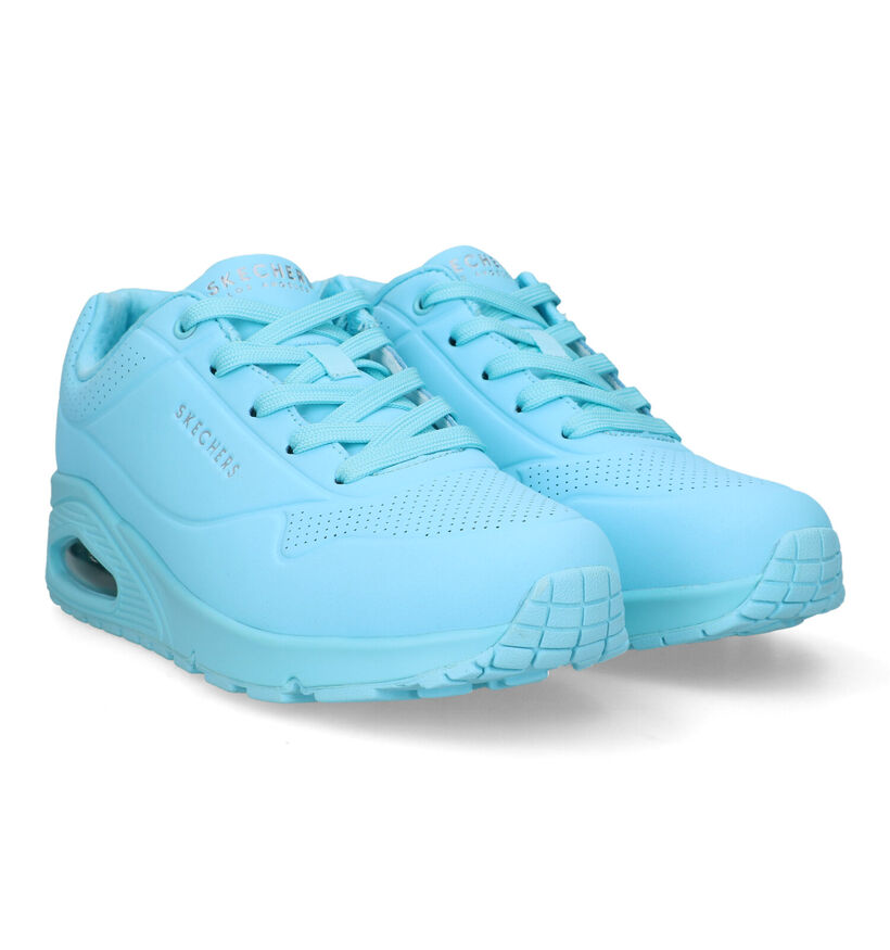 Skechers Uno Stand on Air Zwarte Sneakers voor dames (326235)