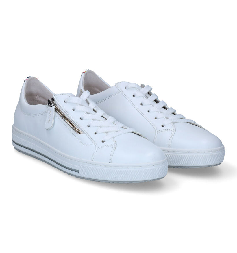 Gabor OptiFit Witte Lage Schoenen in leer (306642)