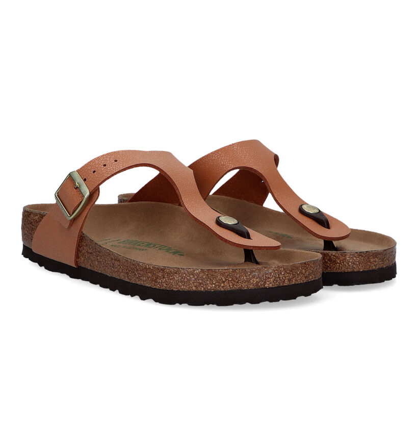 Birkenstock Gizeh Tongs en Or pour femmes (339534)