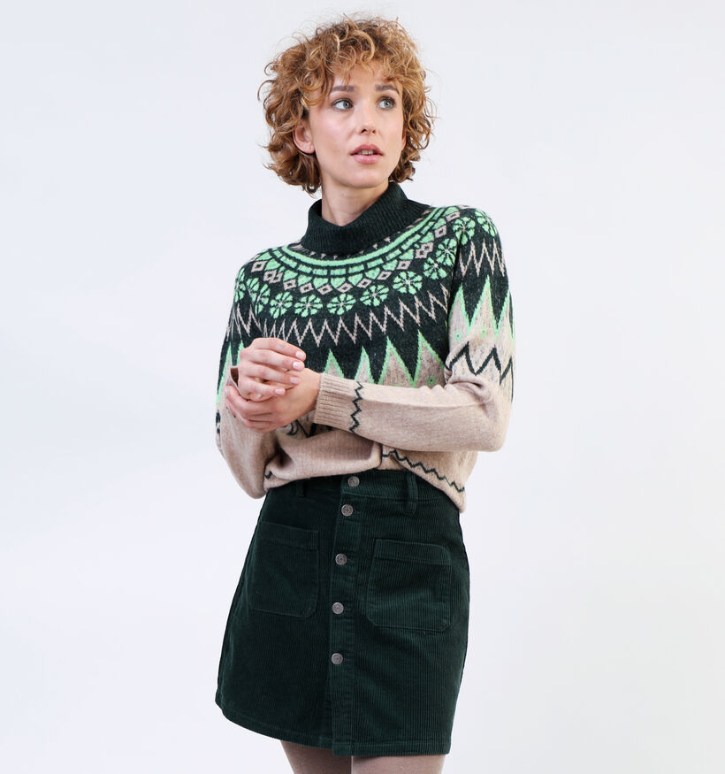 JDY Freya Groene Noorse trui voor dames (330942)