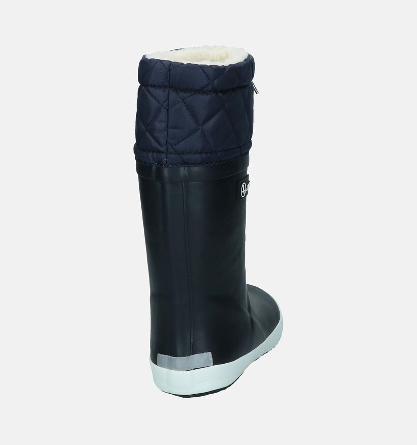 Aigle Giboulee Bottes de pluie en Bleu pour filles, garçons (124209) - pour semelles orthopédiques