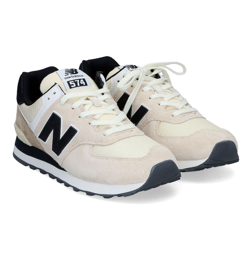 New Balance ML 574 Baskets basses en Gris pour hommes (353357) - pour semelles orthopédiques