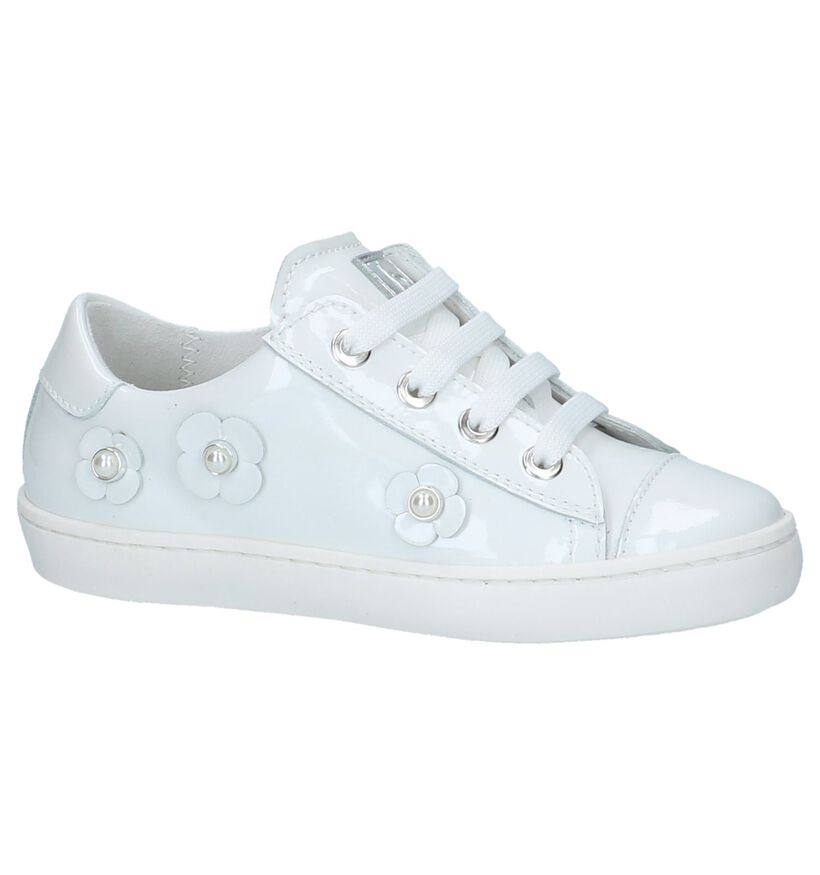 Witte Laké Sneakers met Bloemen Beberlis, , pdp