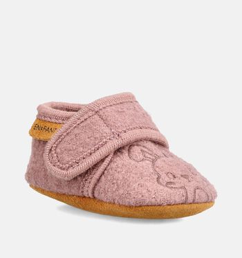 En Fant Pantoufles Rose/Gris