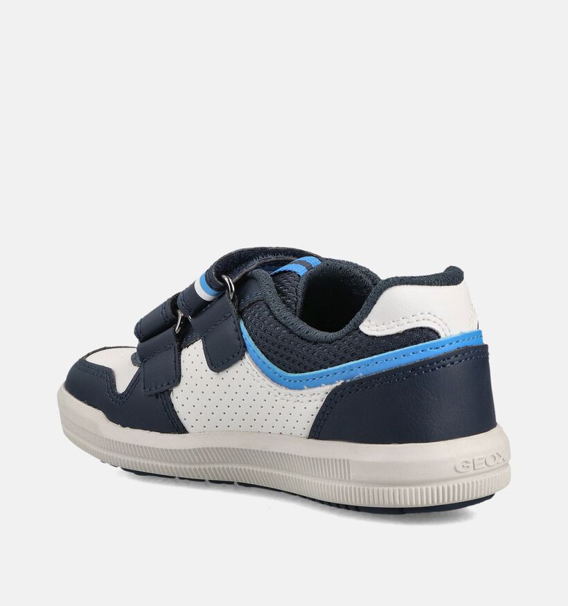 Geox J Arzach Baskets basses en Bleu fonc&eacute; pour gar&ccedil;ons (368452) - pour semelles orthop&eacute;diques