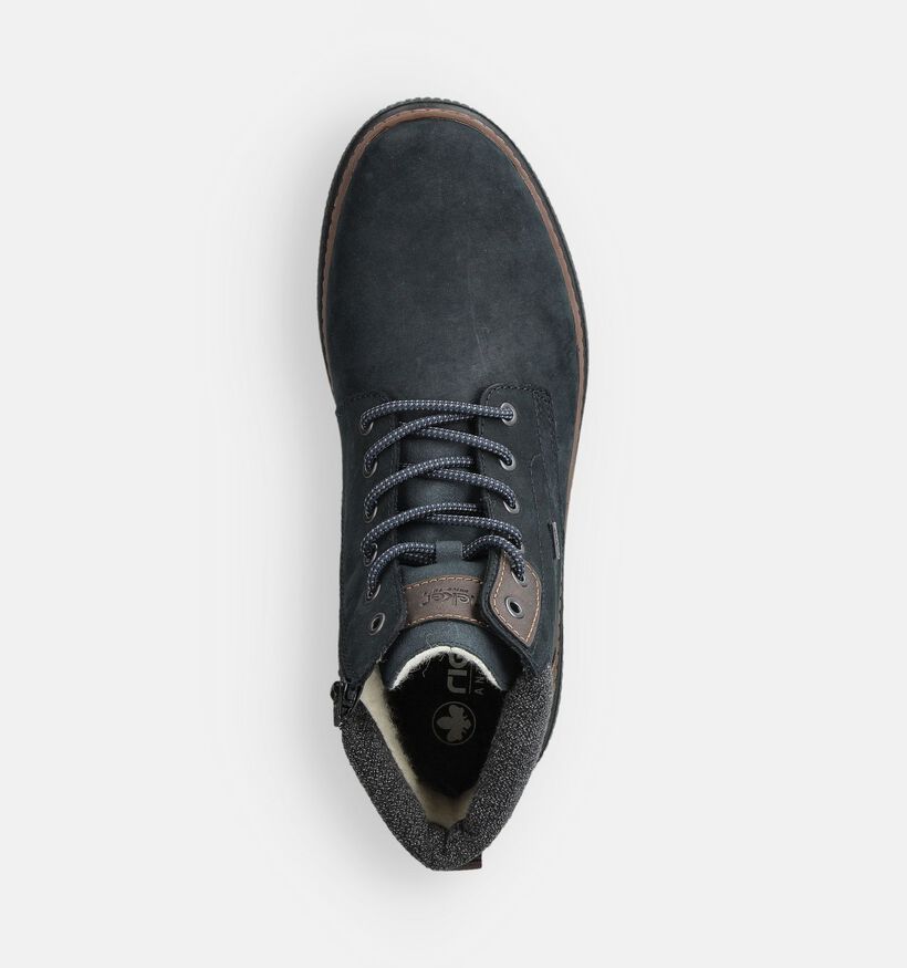 Rieker Boots à lacets en Bleu Rieker Boots à lacets en Bleu pour hommes (363510) - pour semelles orthopédiques