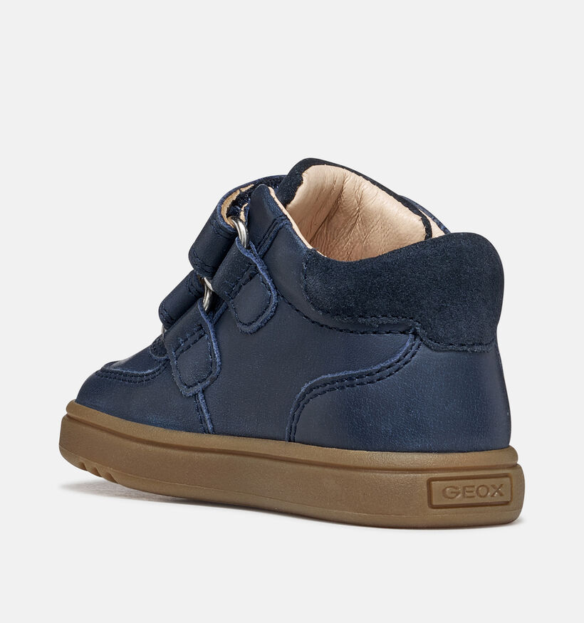 Geox Biglia Boy Donkerblauwe Boots met Velcro voor jongens (377711) - geschikt voor steunzolen
