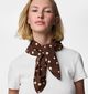 Pieces Marie Square Scarf Dots Ch&acirc;le en Marron pour femmes (374197)