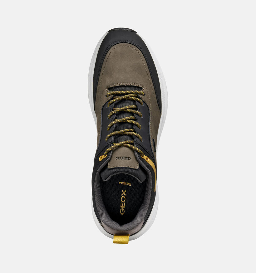 Geox Chaussures plates en Vert kaki pour hommes (360110)
