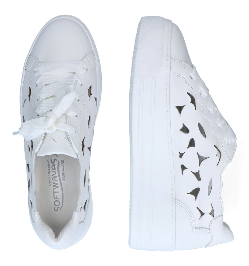 Softwaves Chaussures à lacets en Blanc en cuir (308335)