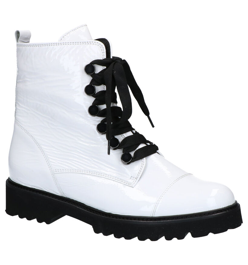 Gabor Best Fitting Bottines en Blanc en verni (260358)