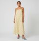 Pieces Parker Gele Midi-Jurk met Stippen voor dames (374927)
