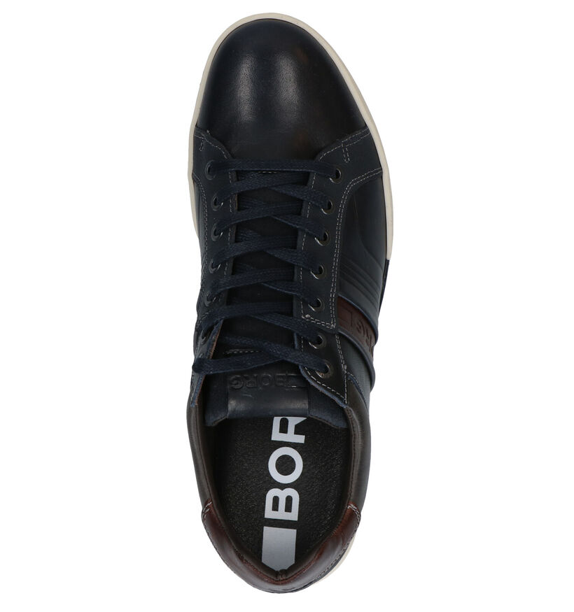 Björn Borg Coltrane Blauwe Veterschoenen in leer (278577)