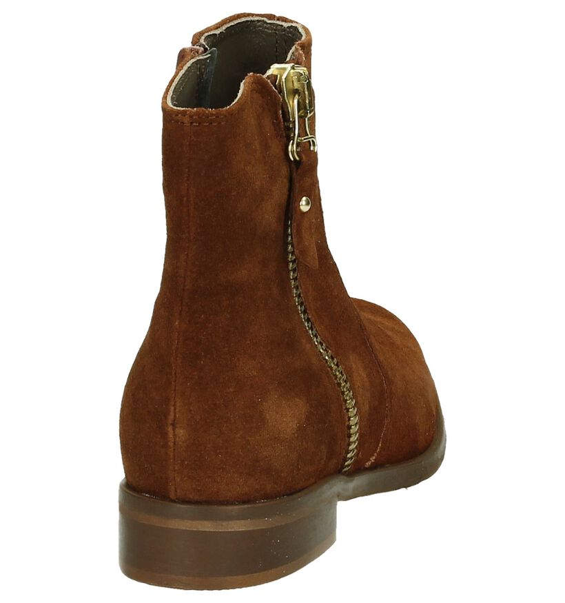 Eye Cognac Boots in daim (181567)