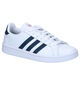 adidas Grand Court Witte Sneakers in kunstleer (301985)