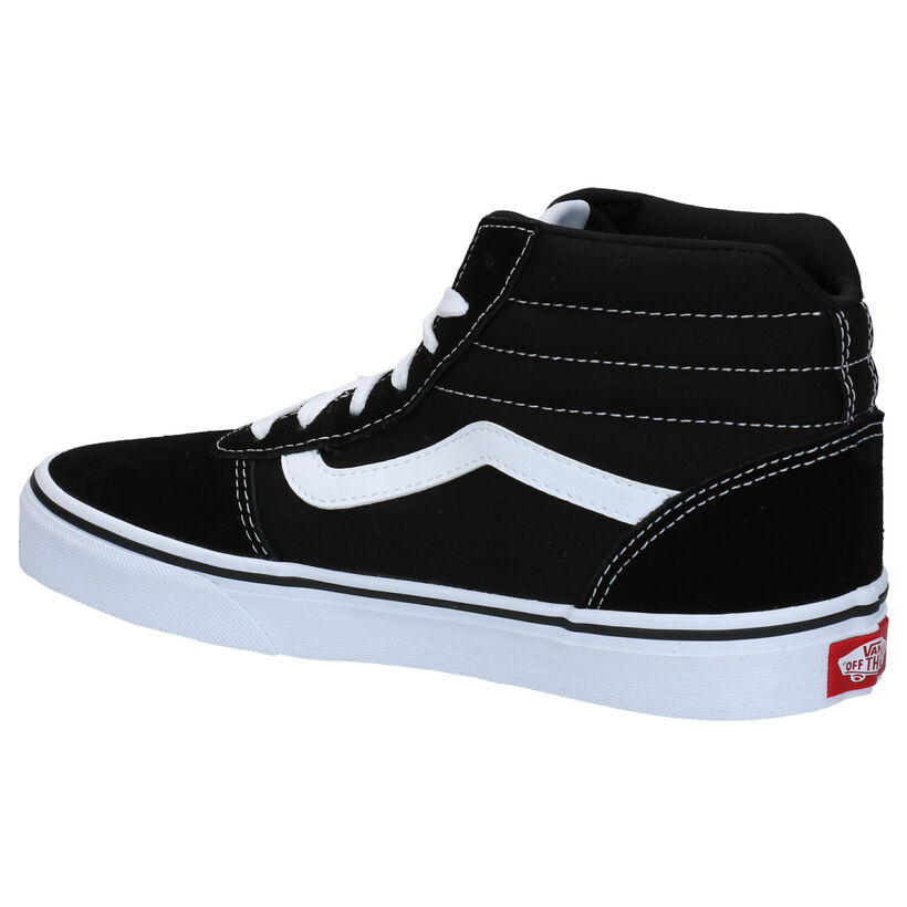 Vans Ward Hi Baskets en Noir en cuir (277706)