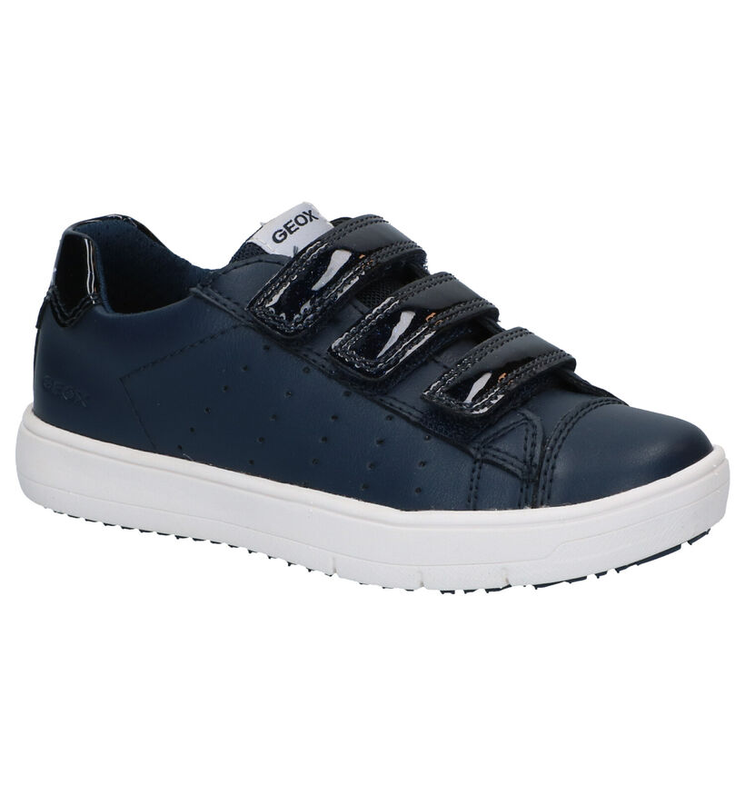 Geox Silenex Chaussures à velcro en Bleu en simili cuir (286922)