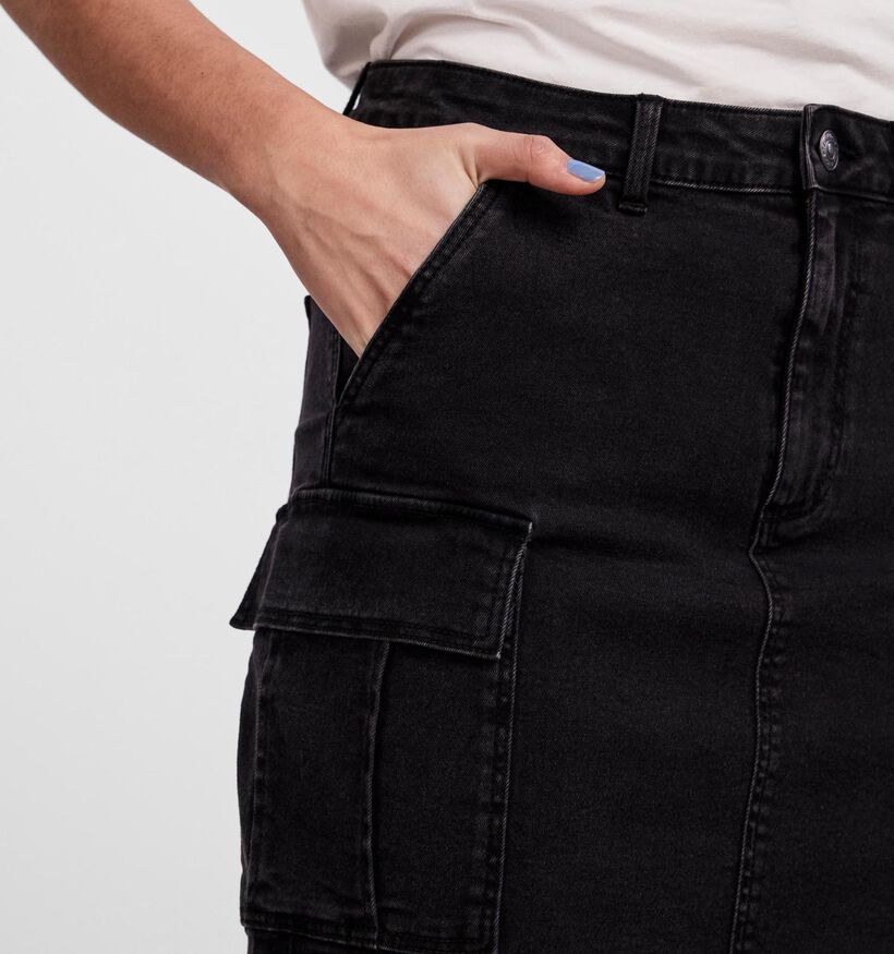 Pieces Jessie Jupe en jeans en Noir pour femmes (337718)
