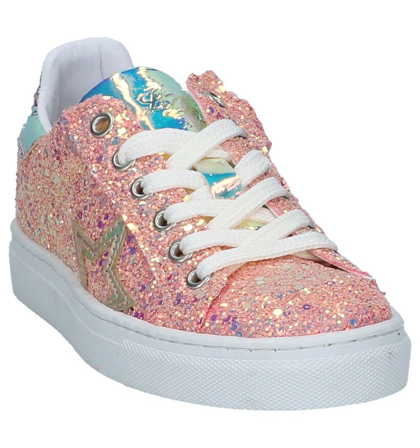 Roze Lage Schoenen met Glitter Little David Reizi in kunststof (247631)