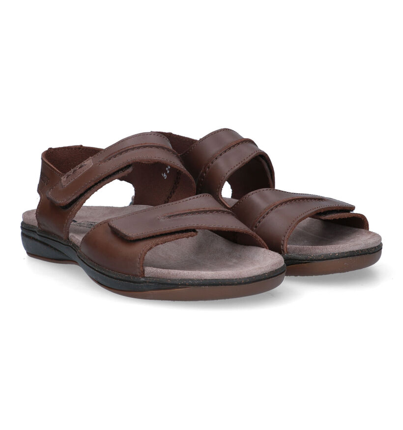 Mephisto Sagun Scratch Sandales en Brun pour hommes (355186)