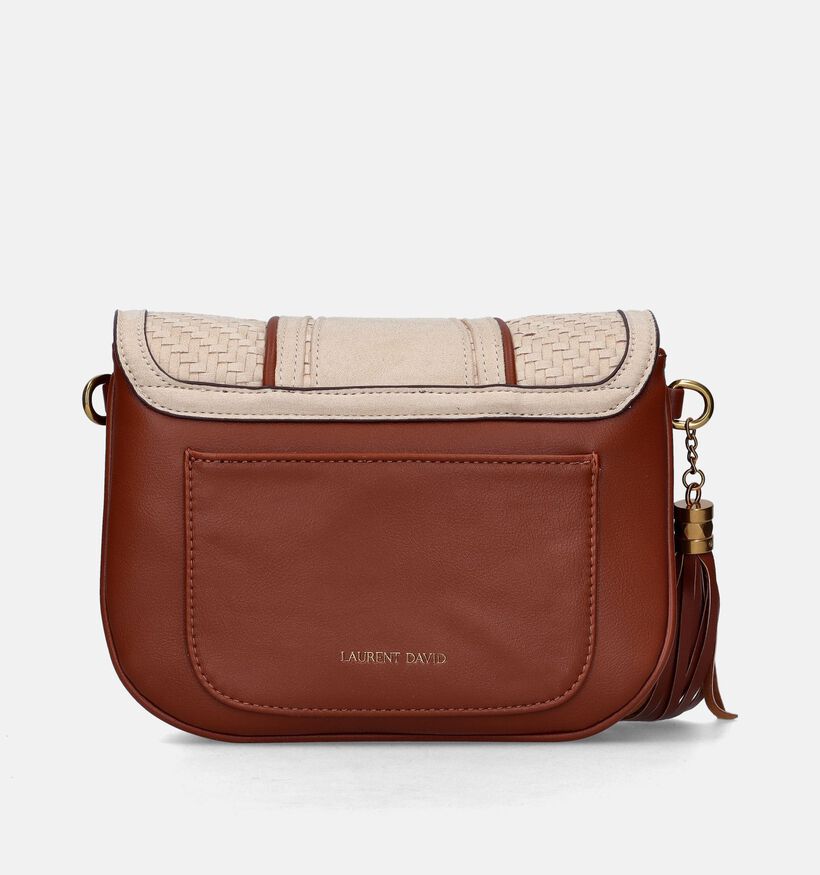 Laurent David Mila Sac porté croisé en Cognac pour femmes (349769)