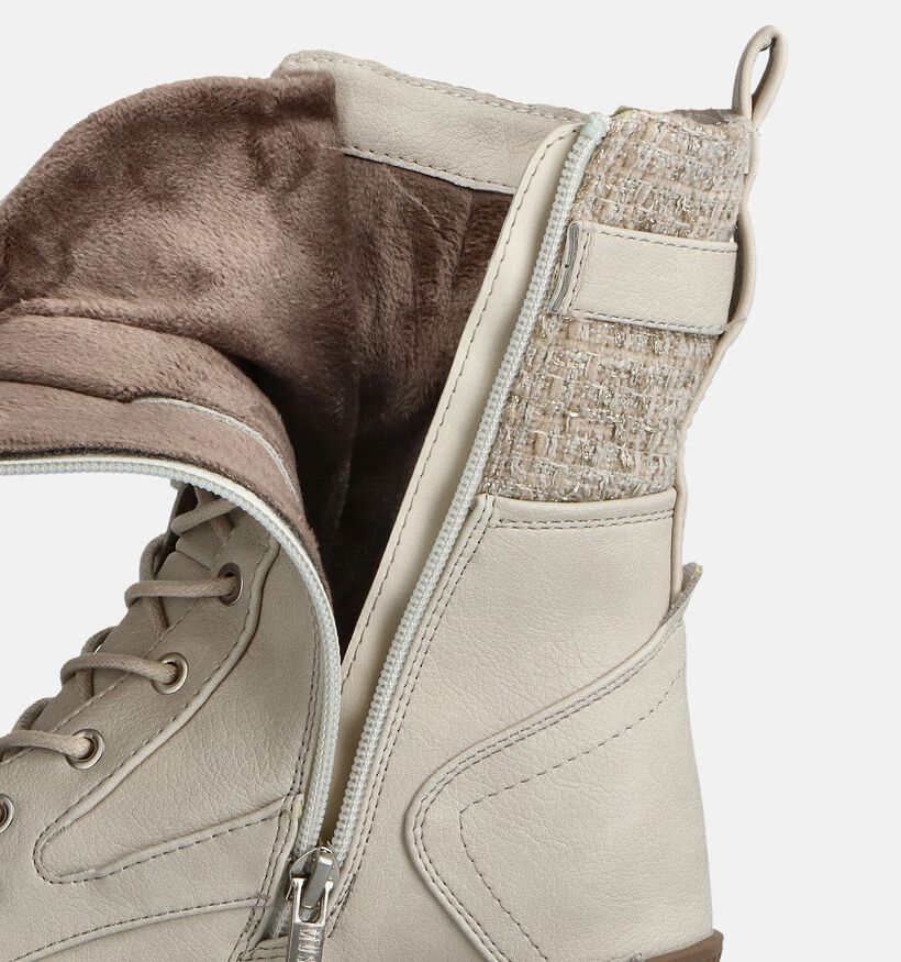 Mustang Bottines à talons en Beige pour femmes (363712)