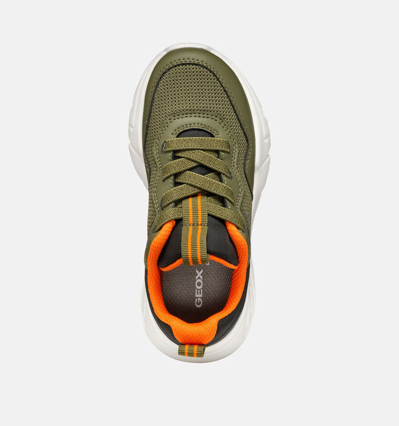 Geox Loftus Kaki Veterschoenen voor jongens (353809) - geschikt voor steunzolen