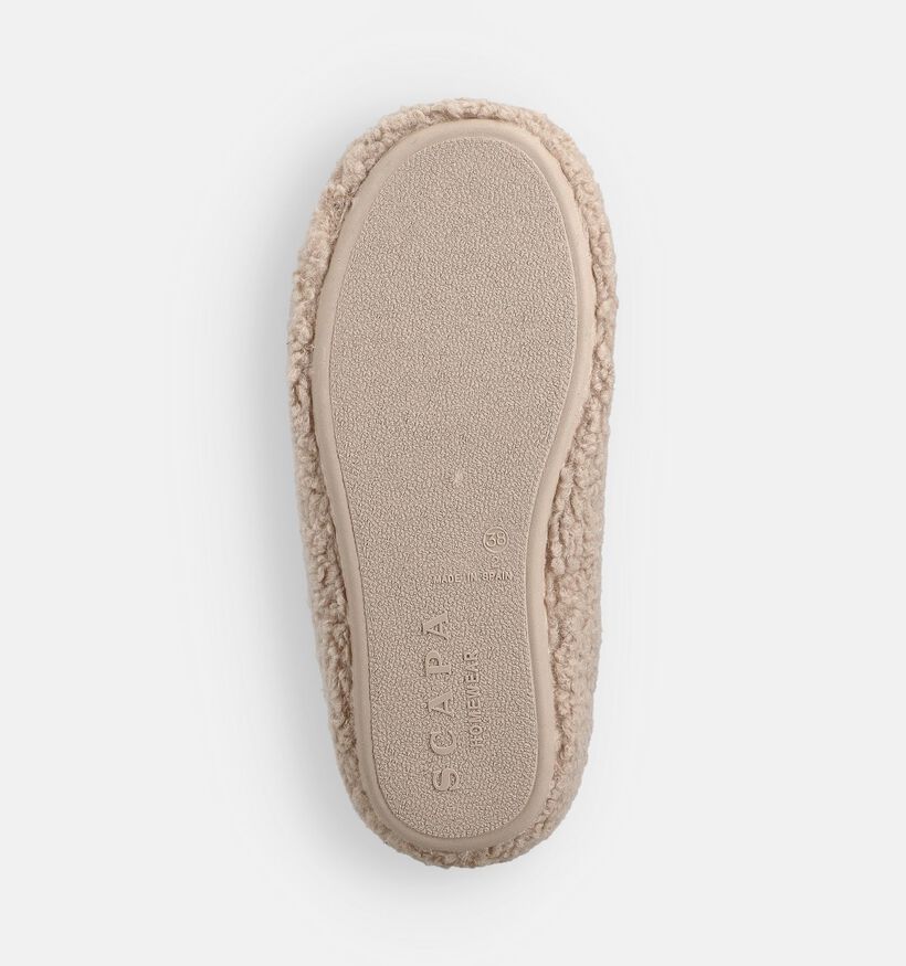 Scapa Pantoufles en Beige pour femmes (364021) - pour semelles orthopédiques