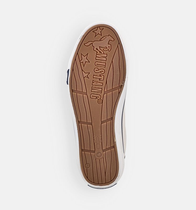 Mustang Witte Veterschoenen voor heren (372963)