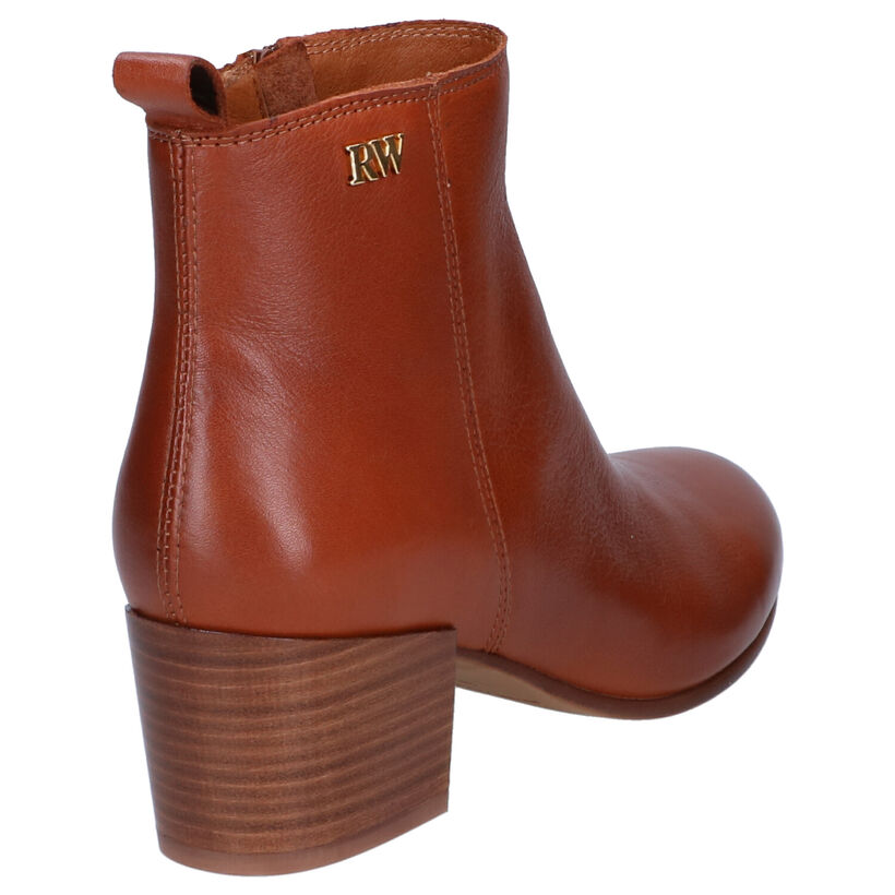 River Woods Abby Bottillons en Cognac en cuir (298371)