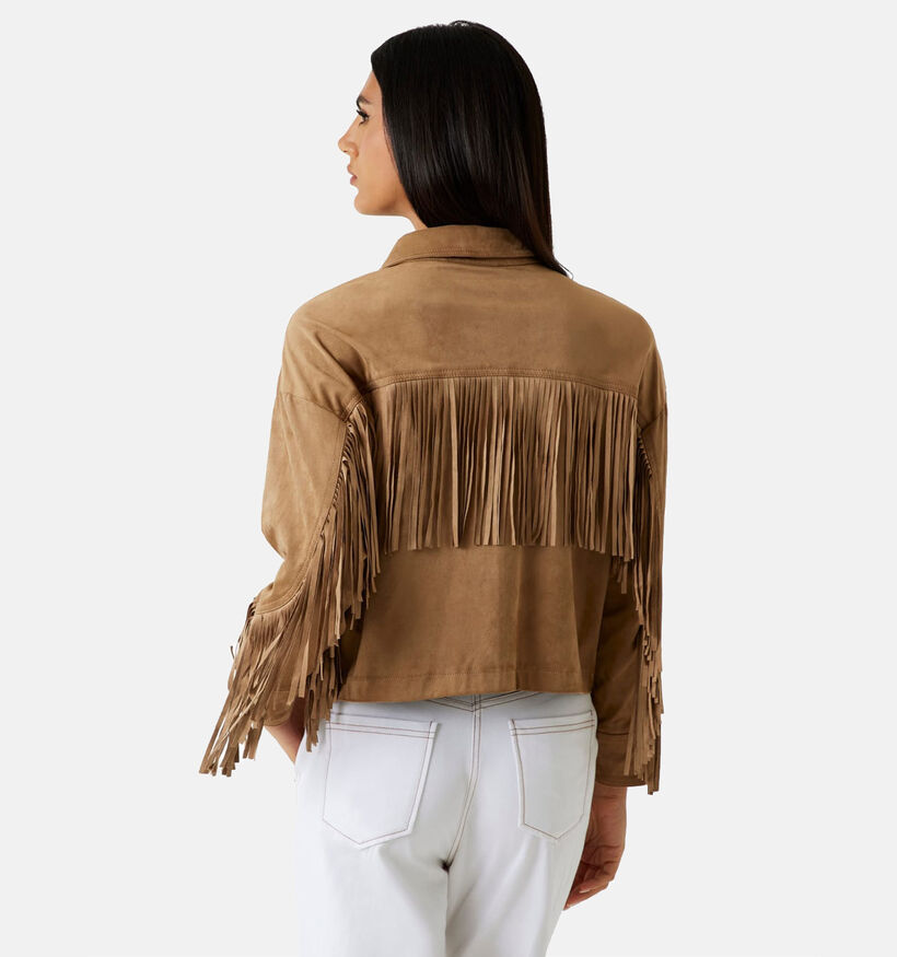 Guess Wet Sand Manteau court en Marron pour femmes (370367)