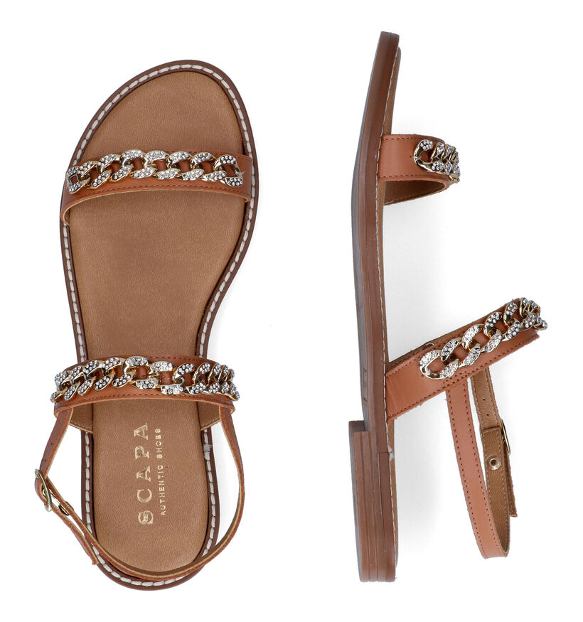 Scapa Cognac Sandalen voor dames (307058)