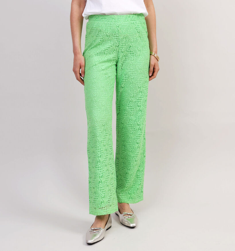 Vila Begena Groene Wijde Broek voor dames (357193)