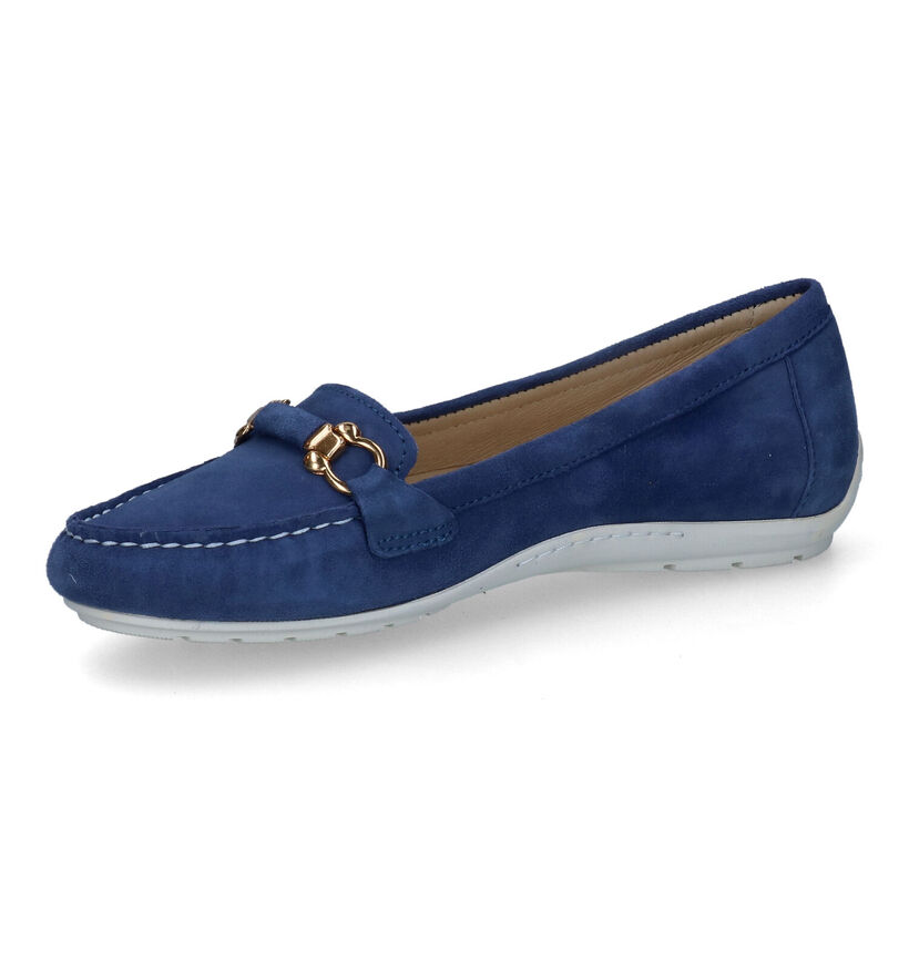 River Woods Mocassins en Bleu foncé en nubuck (306871)