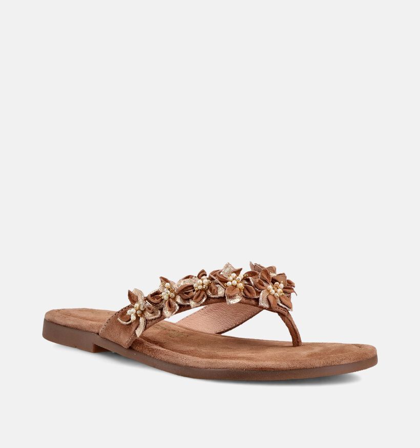 Marco Tozzi Tongs en Cognac pour femmes (371851)