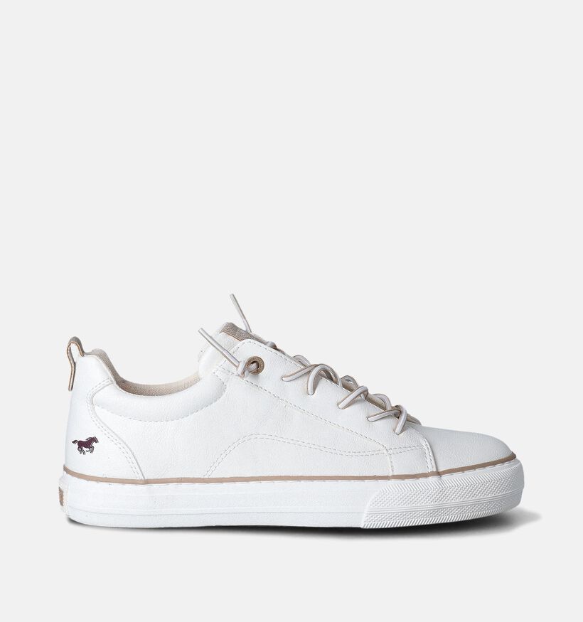 Mustang Baskets casual en Blanc pour femmes (351249)
