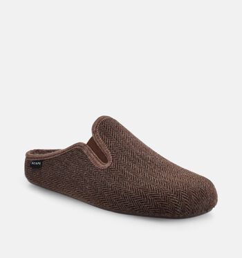 Scapa Pantoffels Bruin/Blauw