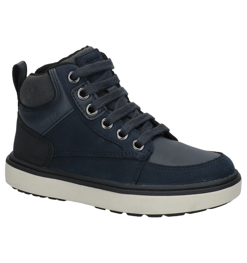 Geox Blauwe Sneakers in daim (273272)