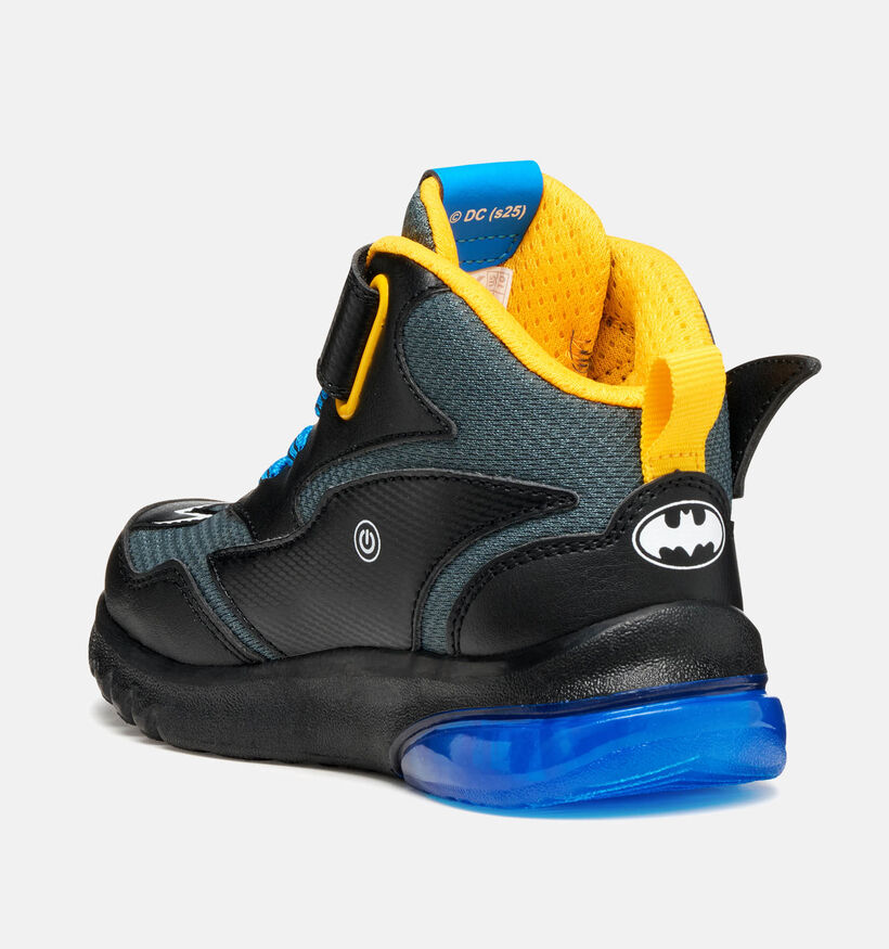 Geox Ciberdron Batman Chaussures hautes en Noir pour garçons (360369) - pour semelles orthopédiques