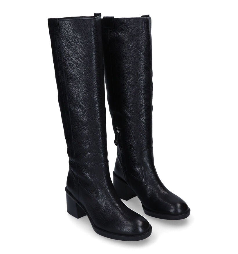 Geox Giulila Bottes en Noir en cuir (316153)