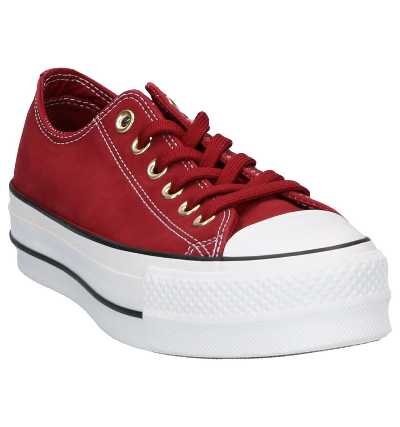 Converse Chuck Taylor AS Lift OX Rode Sneakers in nubuck (253199)