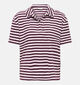 JDY Terry Collar Roze/Bordeaux Polo T-shirt voor dames (374853)