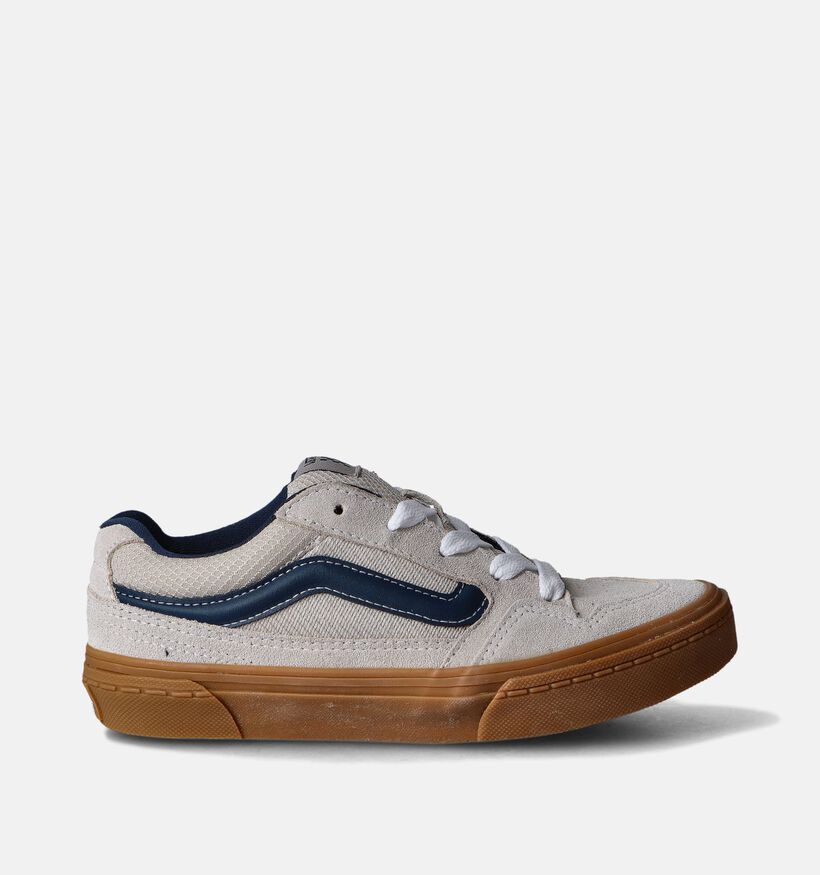 Vans Caldrone Gum Baskets pour skate en Écru pour filles, garçons (351453)
