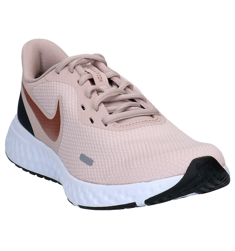 Nike Revolution 5 Zwarte Sneakers in kunstleer (290920)