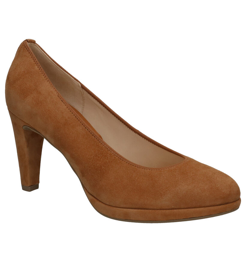 Gabor Sacchetto Cognac Pumps in daim (271676)