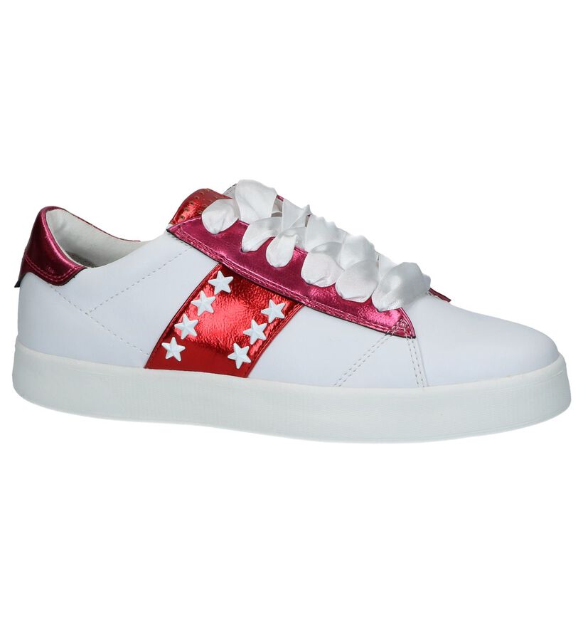 Witte Sneaker met Sterren Youh! By Torfs voor dames (238101) - geschikt voor steunzolen